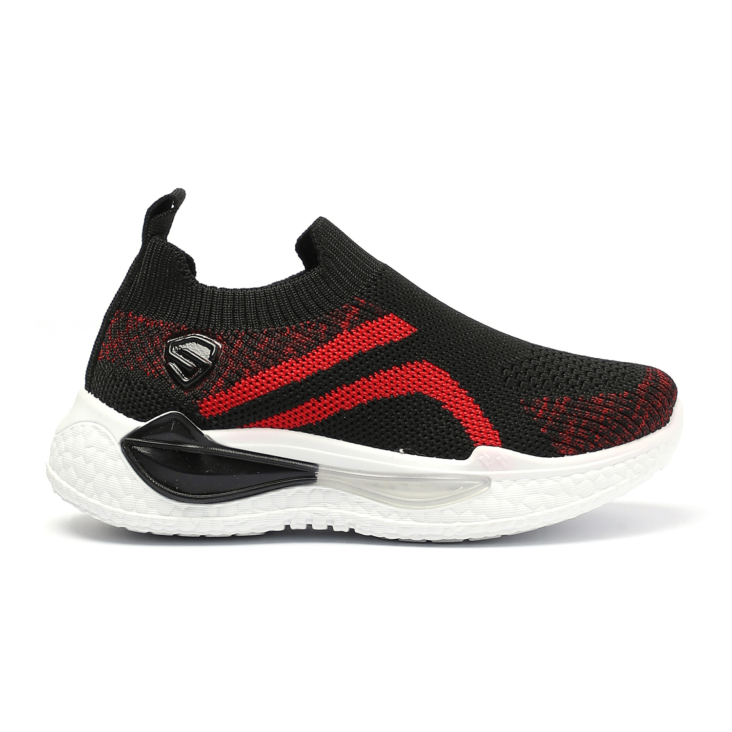 Kids Black Casual Slip On Shoes