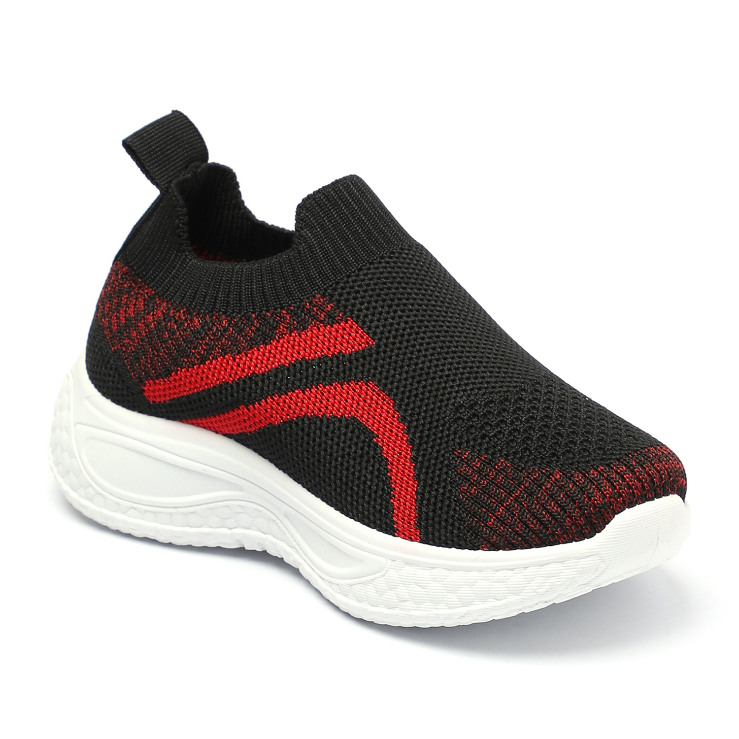 Kids Black Casual Slip On Shoes