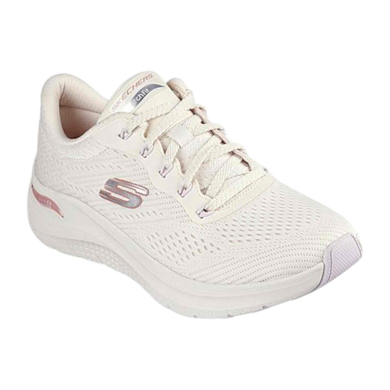 Natural-Multi Women Arch Fit League Running Shoes