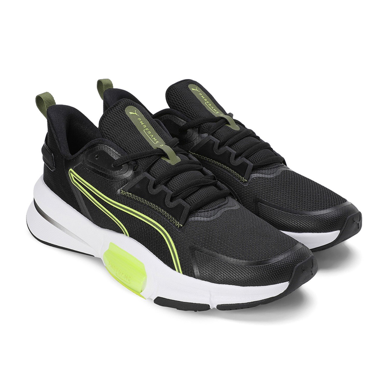Men Pwrframe Tr 3 Black-Green Trainers