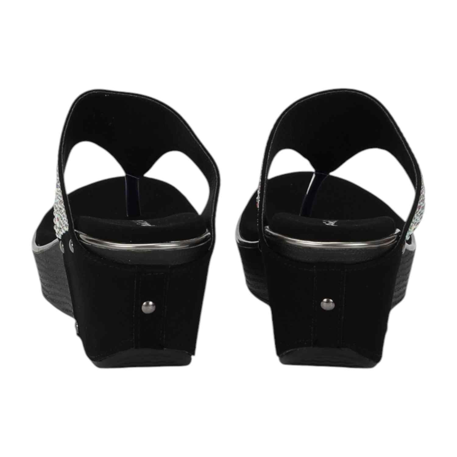 Women  Black Fashion Wedges