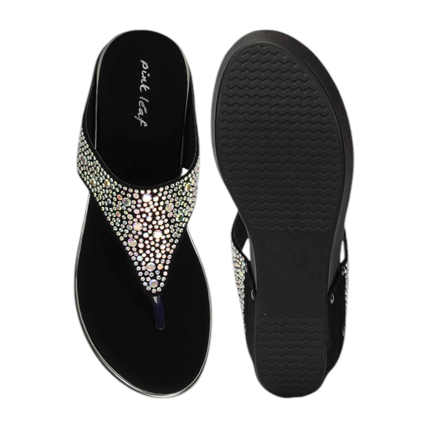 Women  Black Fashion Wedges