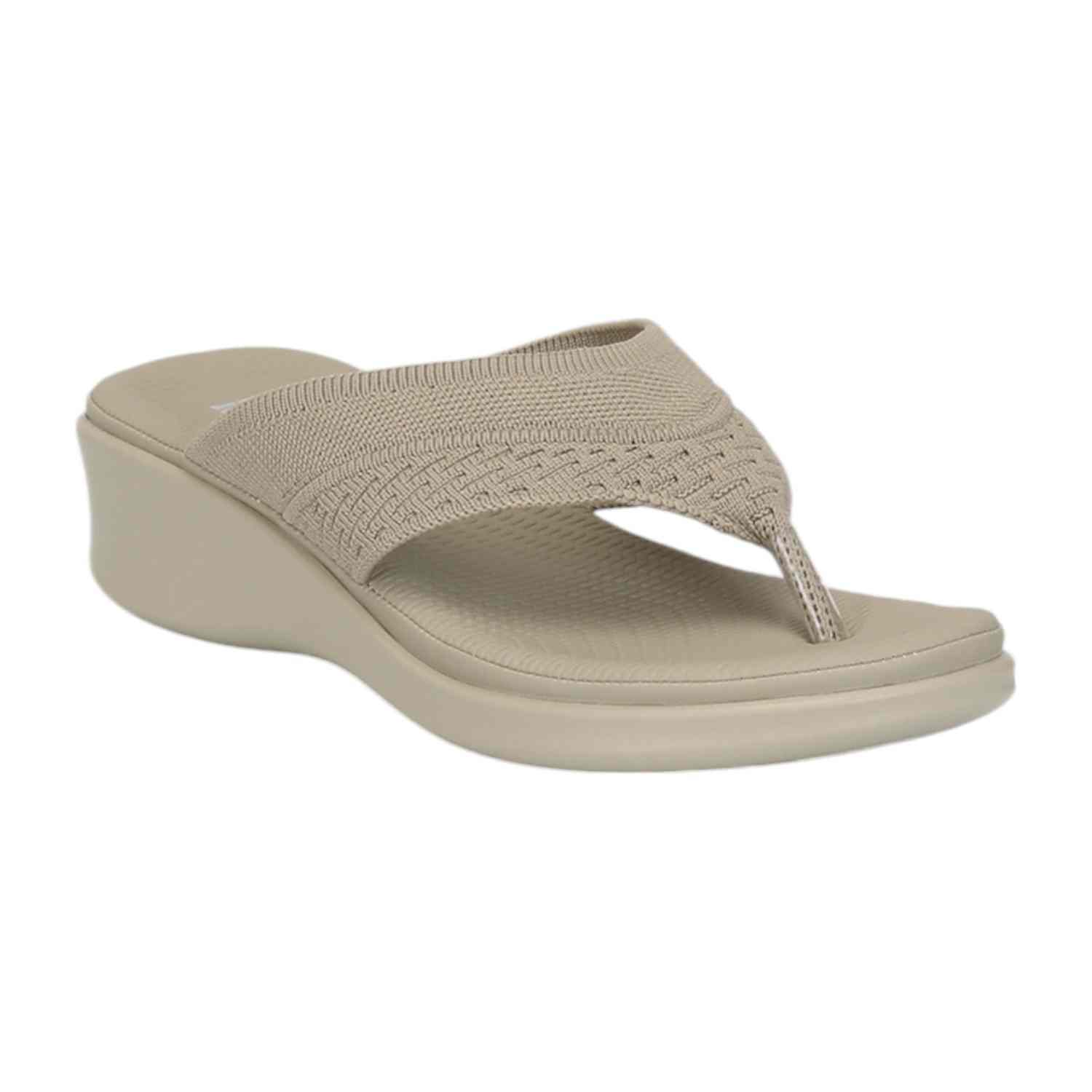 Women Green Casual Thong Flats