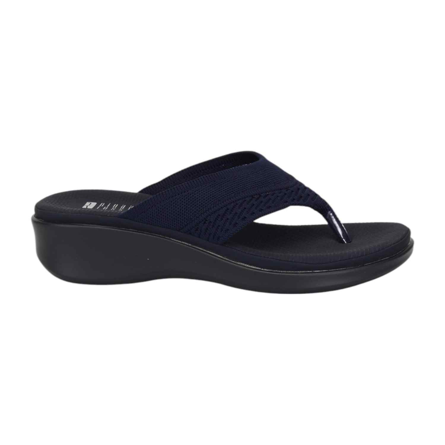 Women Navy Casual Thong Flats