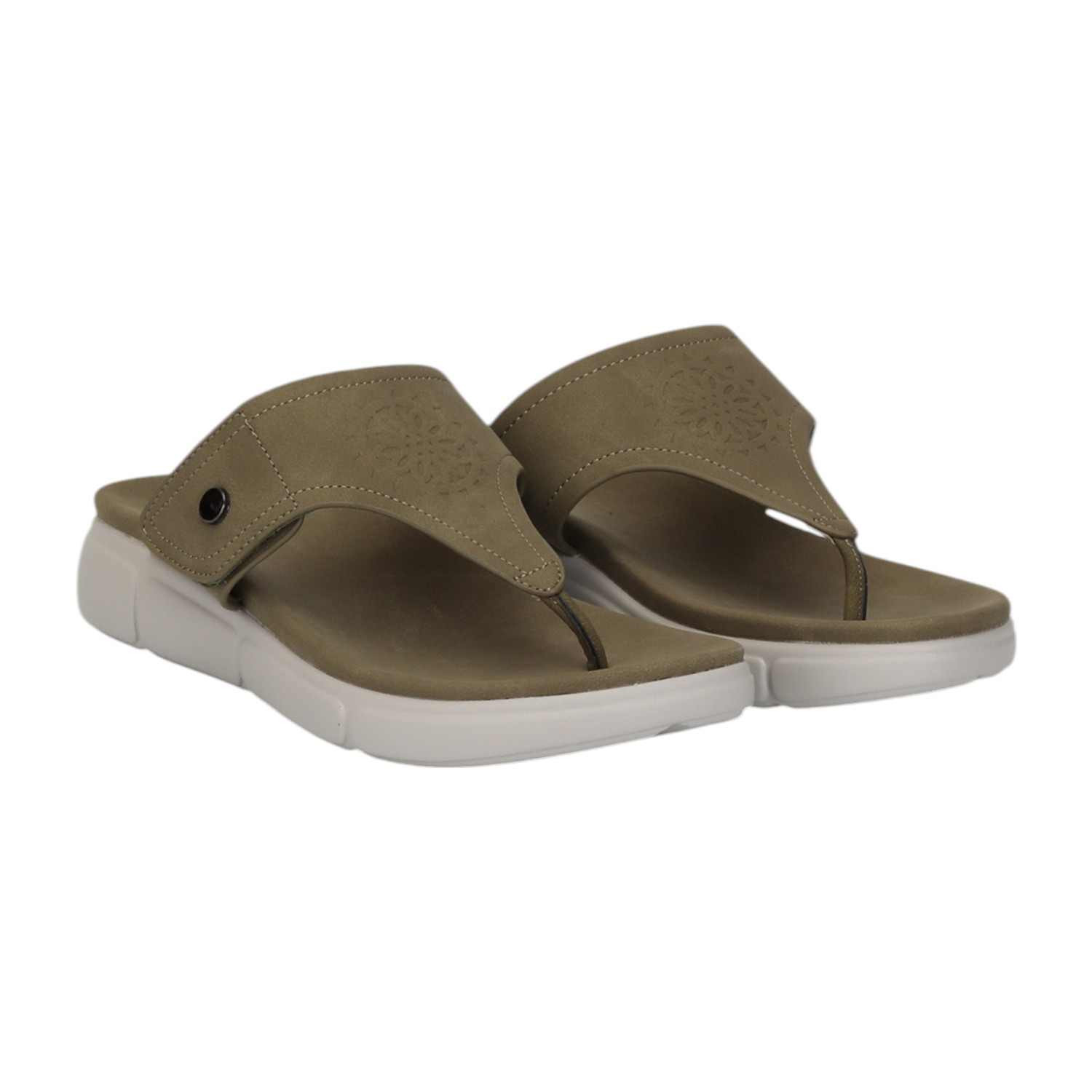 Women Olive Thong with Textured Design