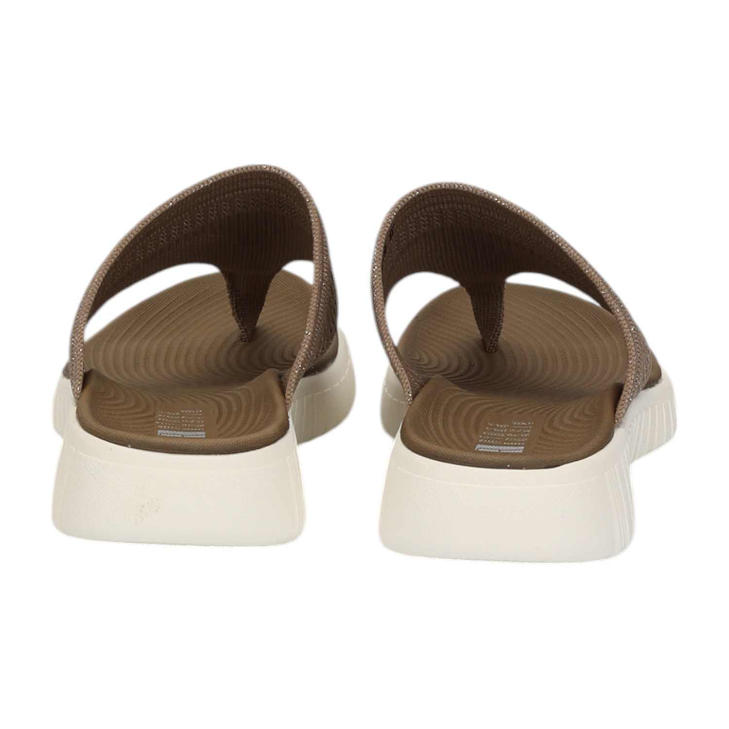 Women Khaki Thongs with Cushioned Footbed