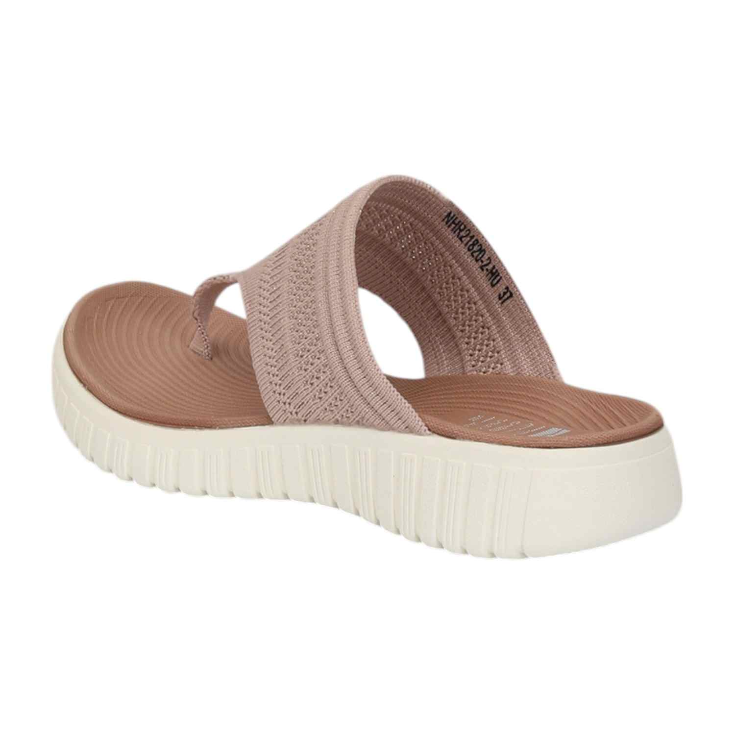 Women Pink Thongs with Cushioned Footbed
