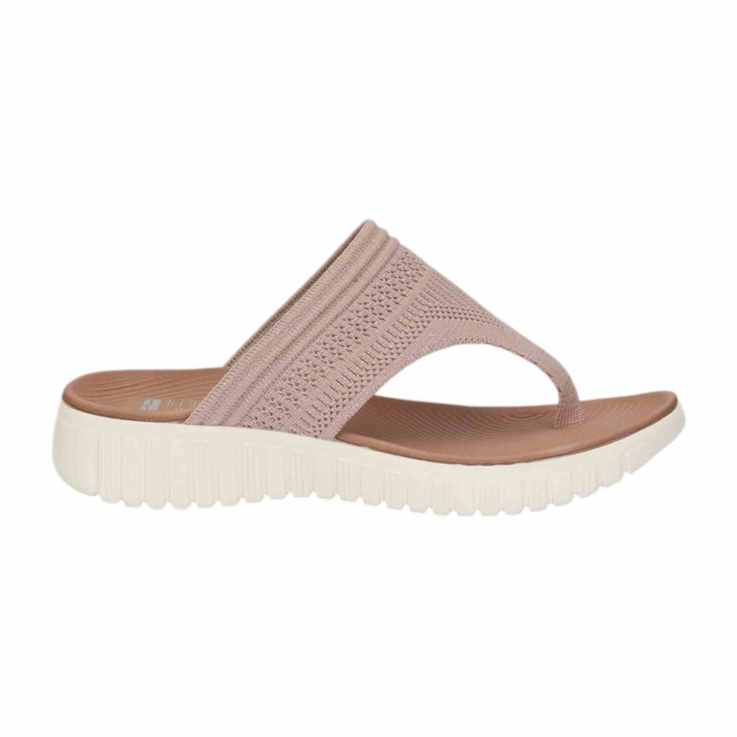 Women Pink Thongs with Cushioned Footbed