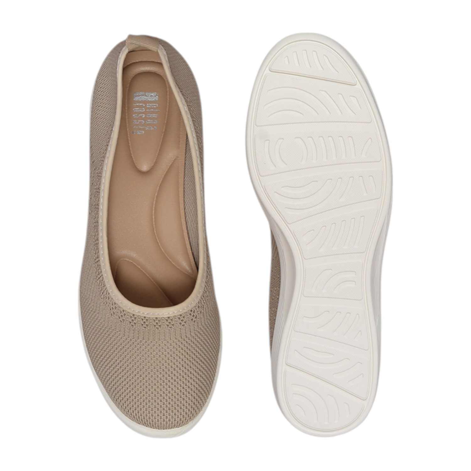 Women Shoes Beige Slip On