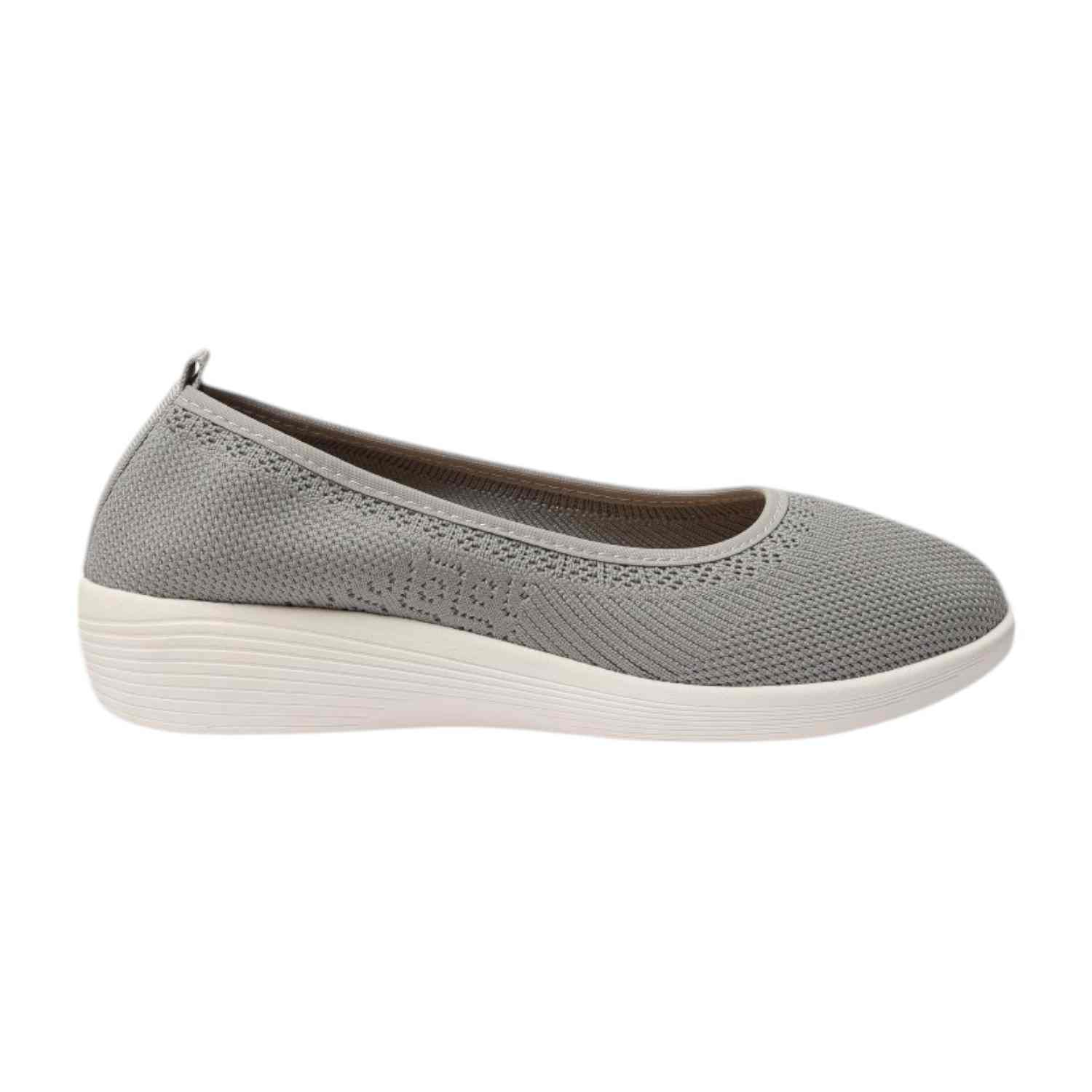 Women Shoes Lt Grey Slip On