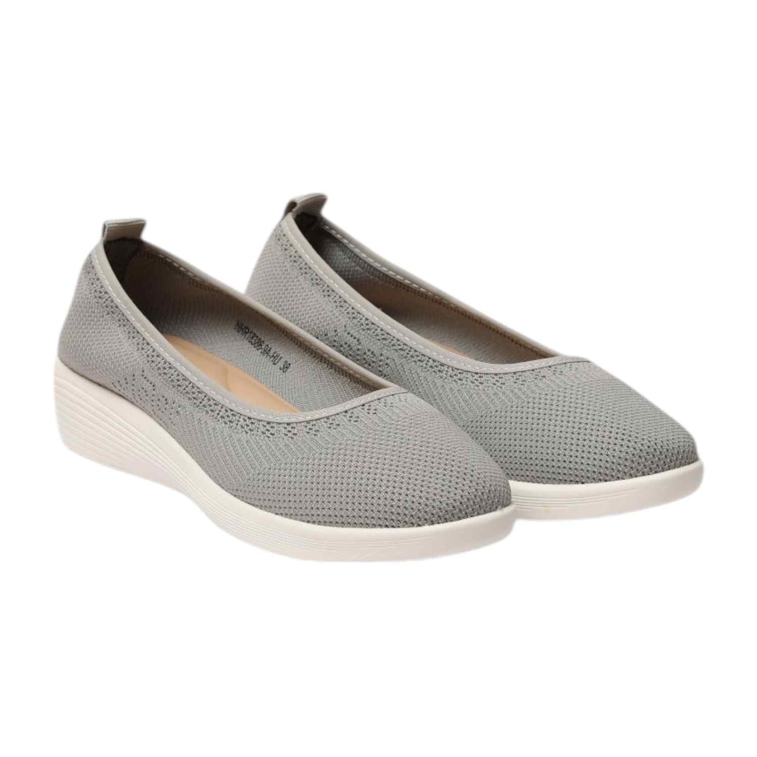 Women Shoes Lt Grey Slip On