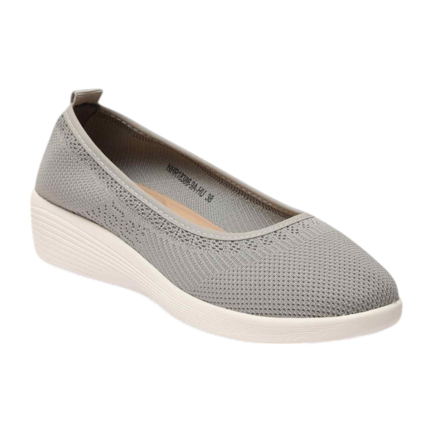 Women Shoes Lt Grey Slip On