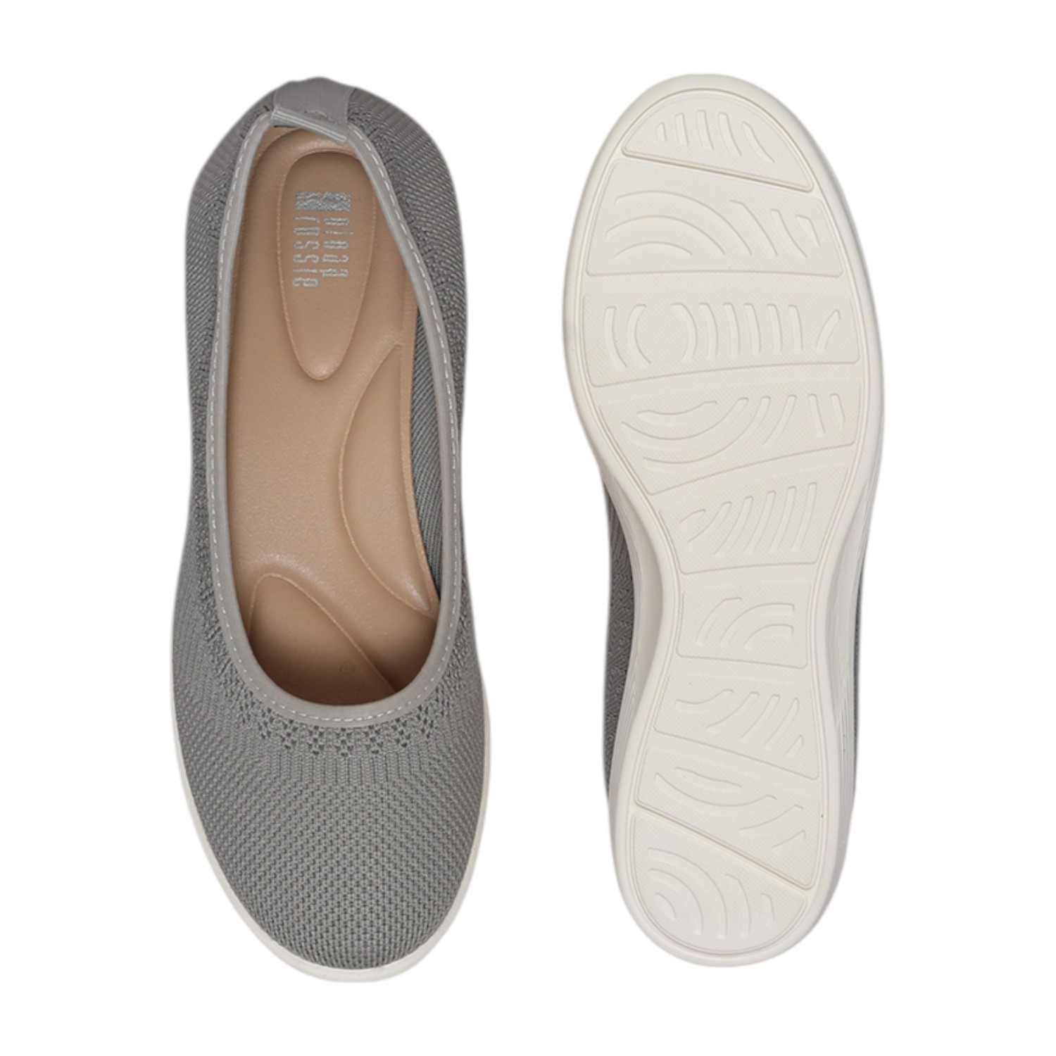 Women Shoes Lt Grey Slip On