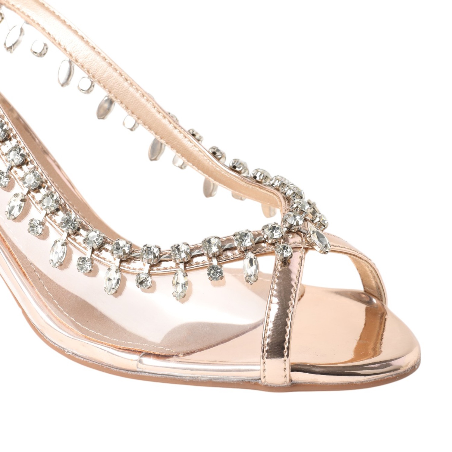 Women Champagne Sandals Fashion Heel