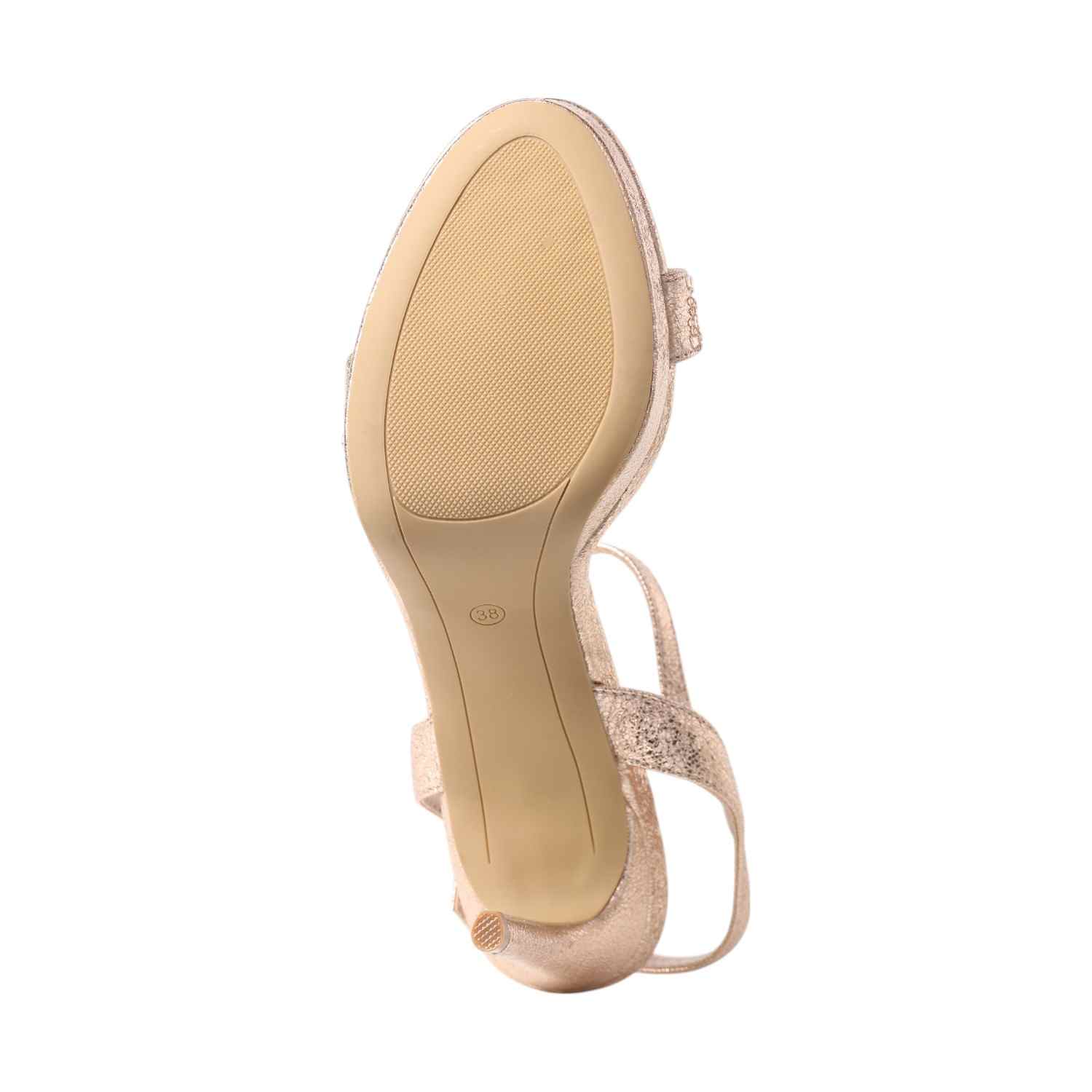 Women Champagne Sandals Fashion Heel