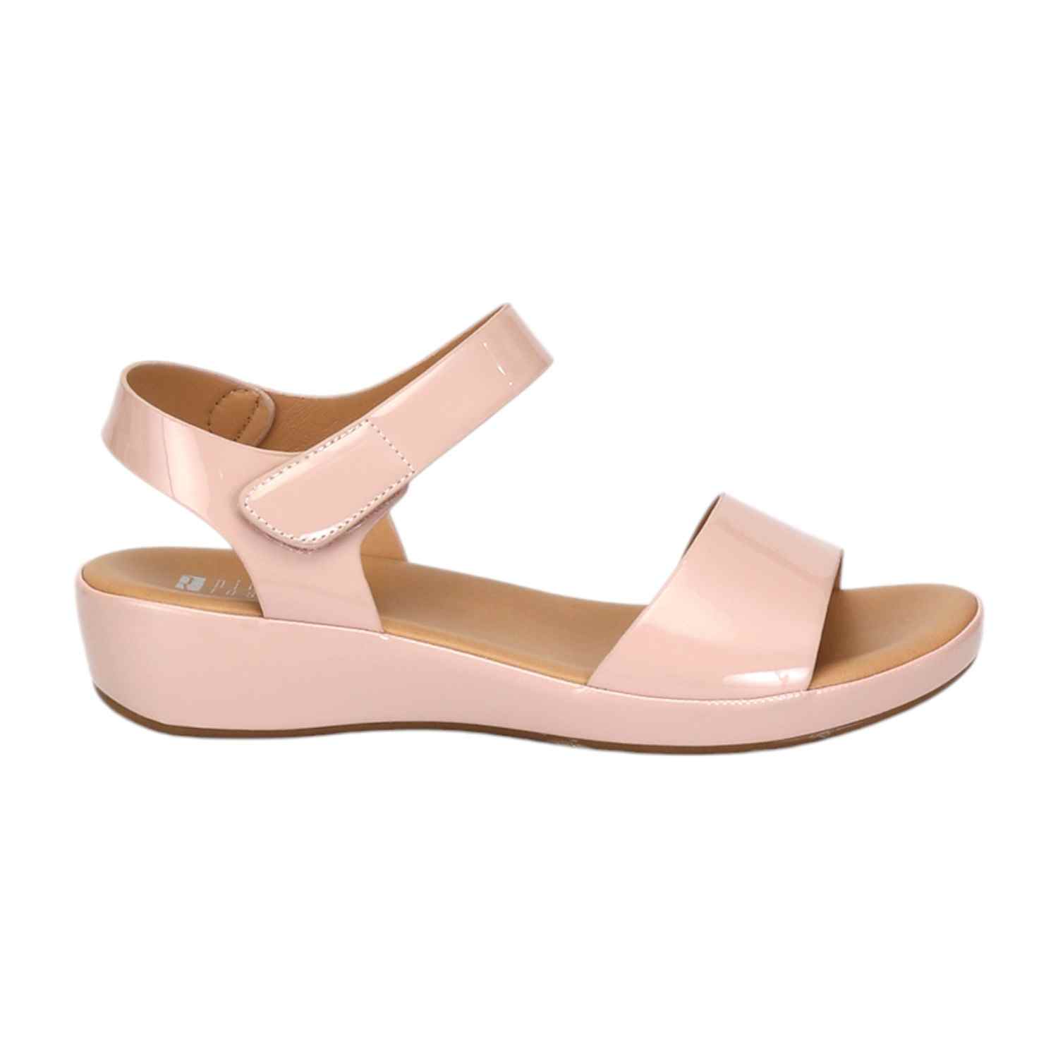 Women Peach Sandals with Velcro Fastening