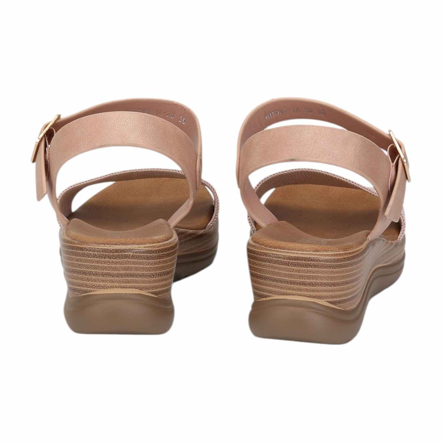 Women Pink Mesh Wedge Sandals