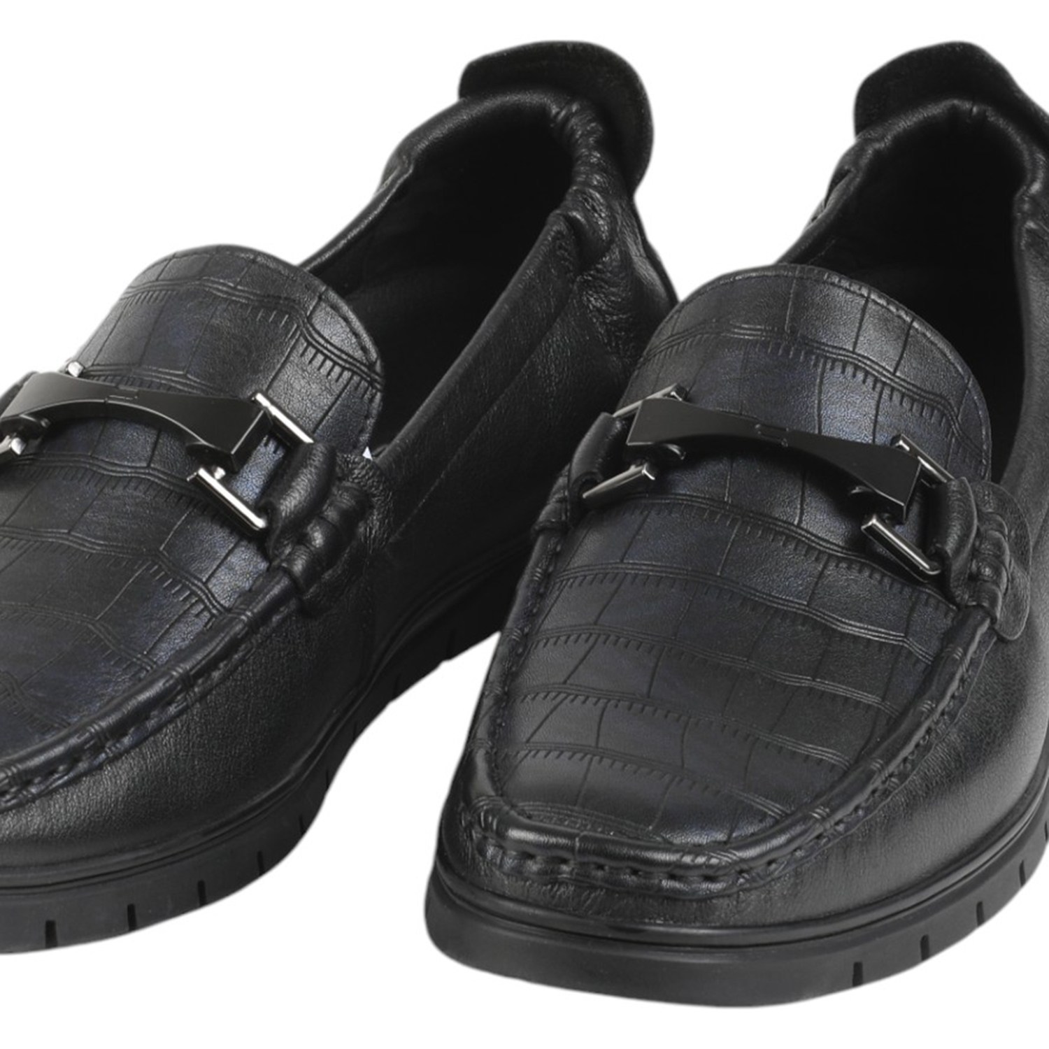 Men Black/Blue Casual Shoes  Slip On