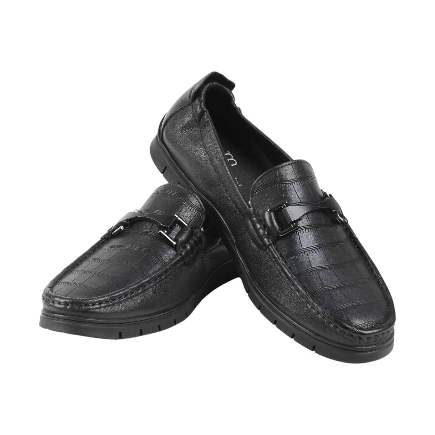 Men Black/Blue Casual Shoes  Slip On