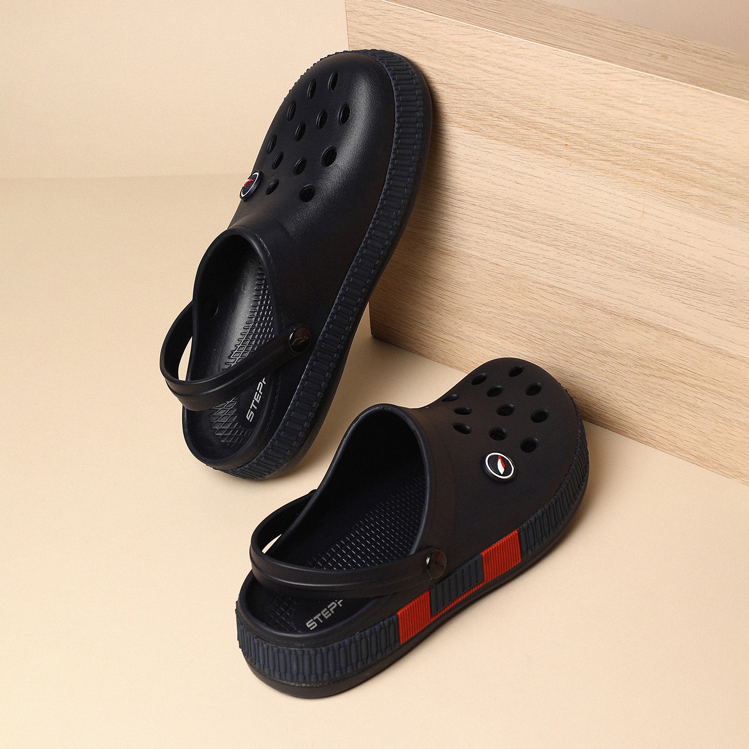 Men Navy Blue Clogs