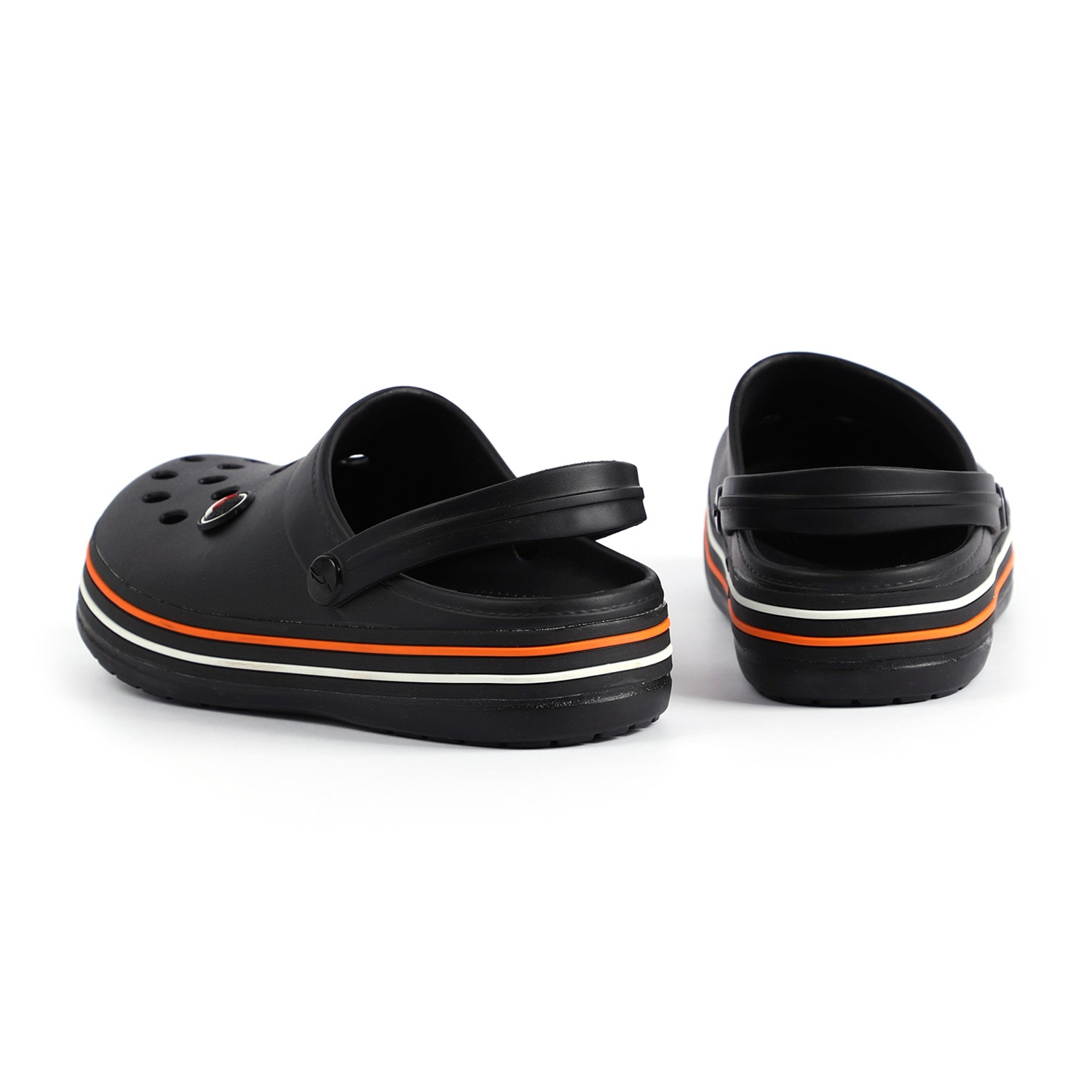 Men Black Clogs