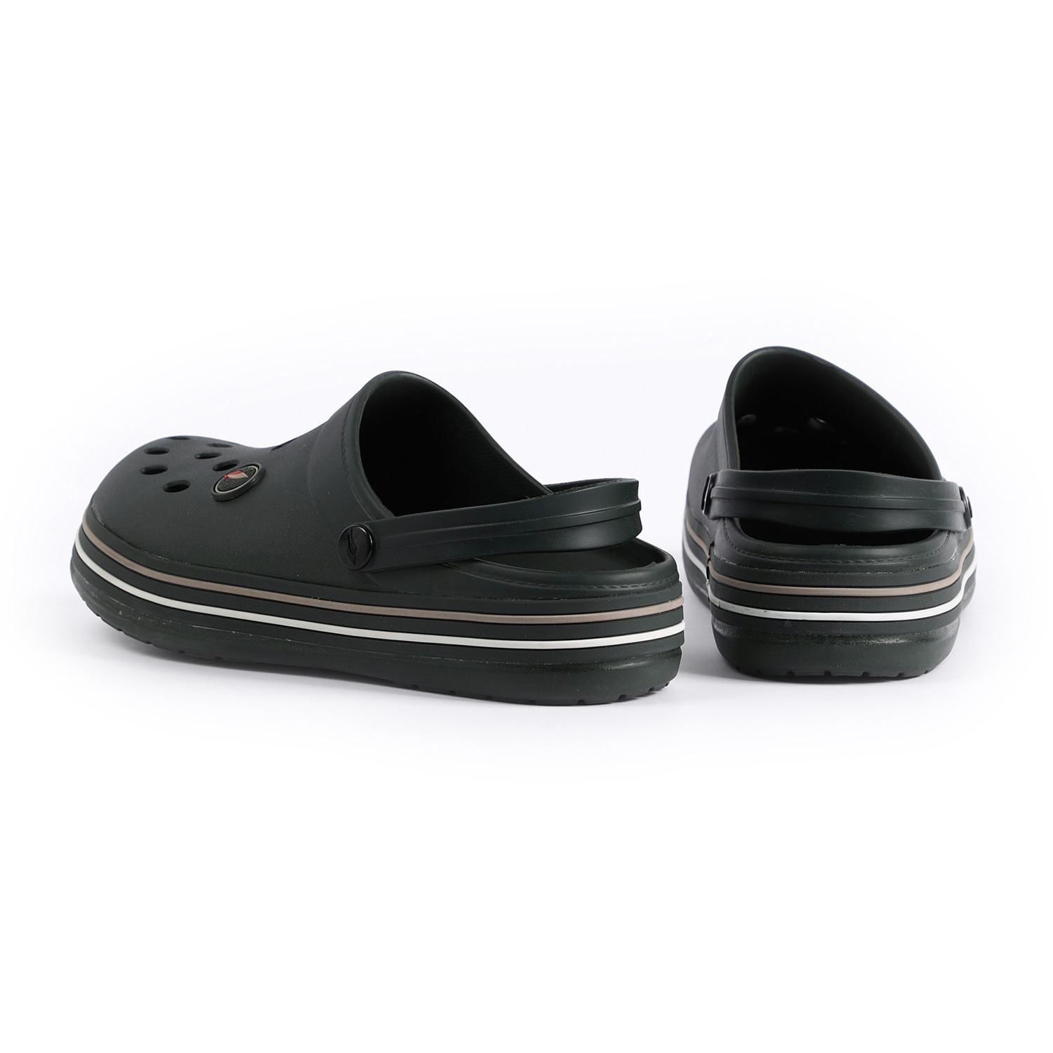 Men Olive Clogs