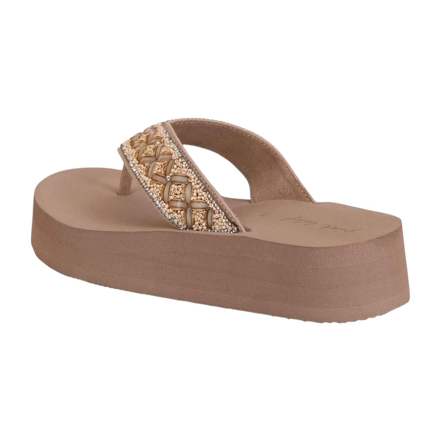 Women's Sahara Lace Beaded Platform Sandals