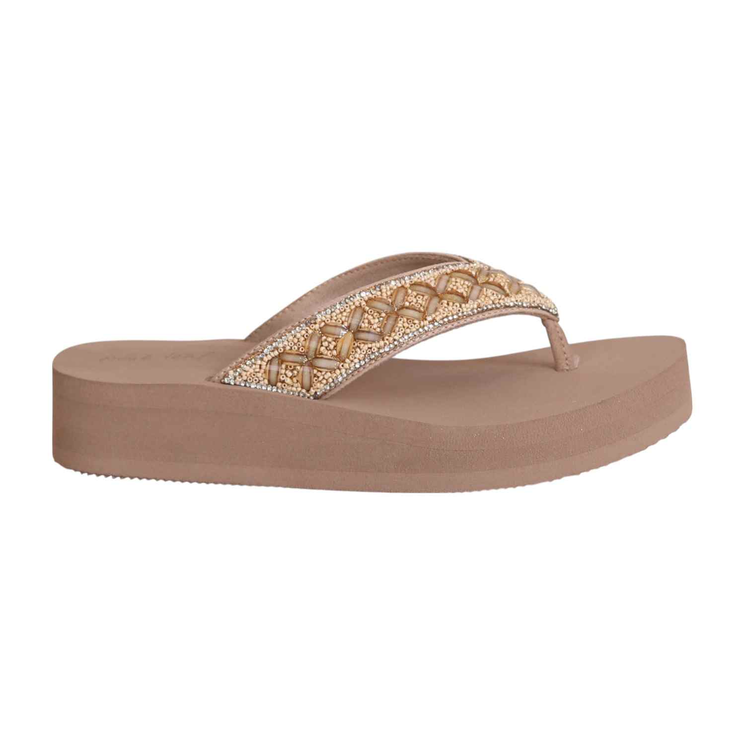 Women's Sahara Lace Beaded Platform Sandals