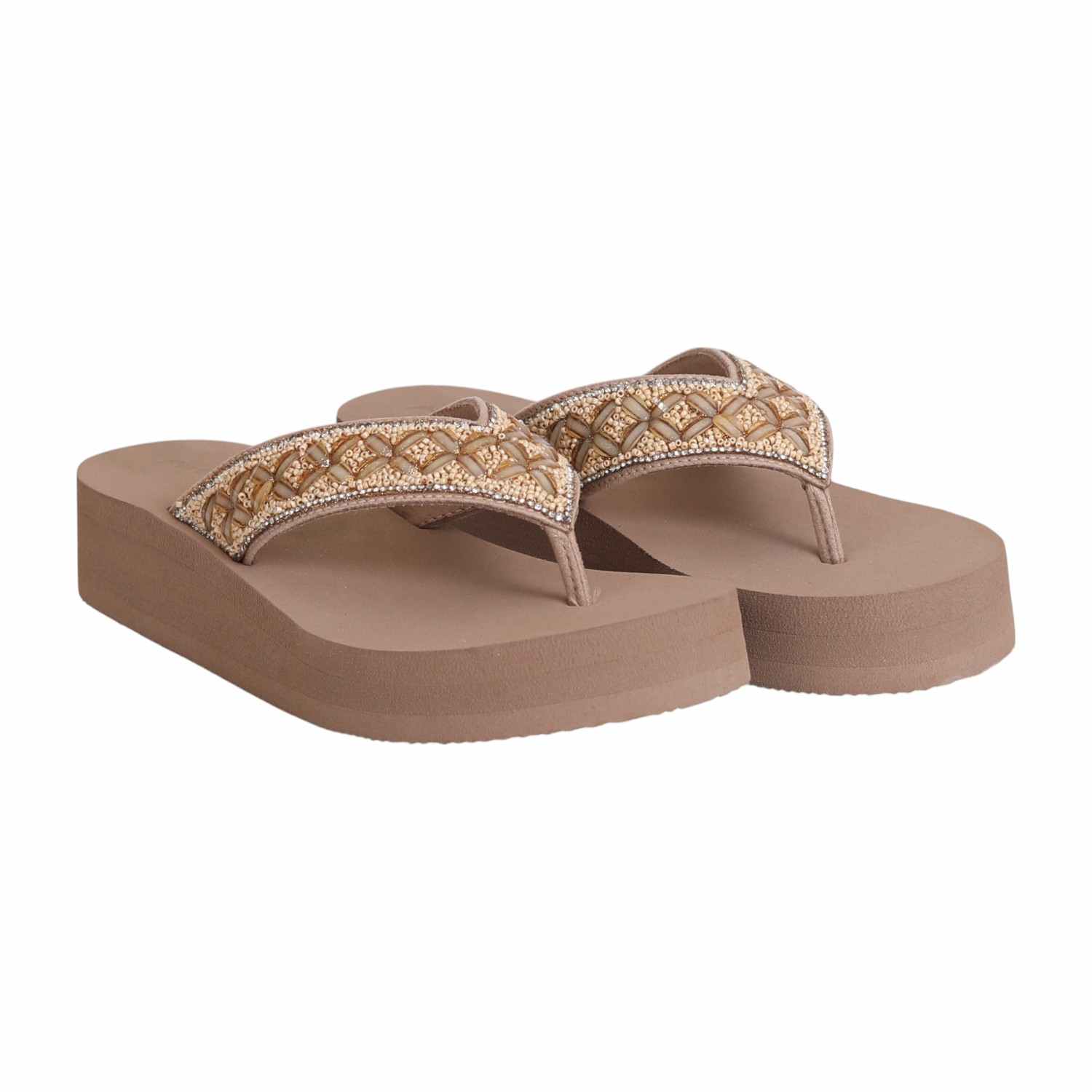 Women's Sahara Lace Beaded Platform Sandals