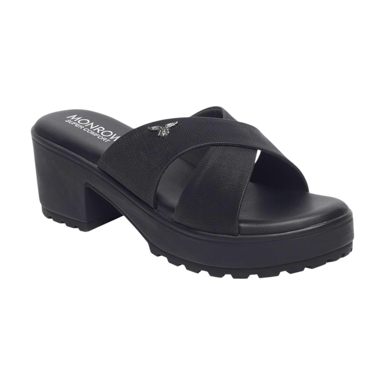 Monrow Alazne Black Platform Heels