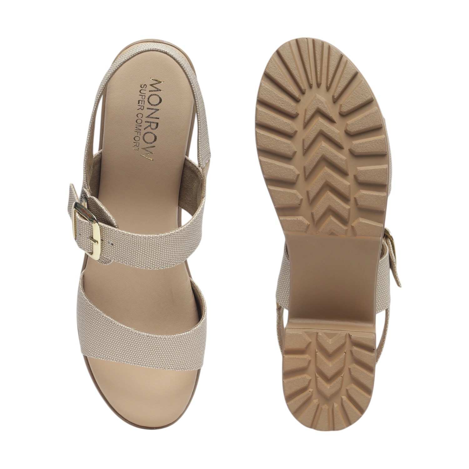 Monrow Darya Beige Platform Heels