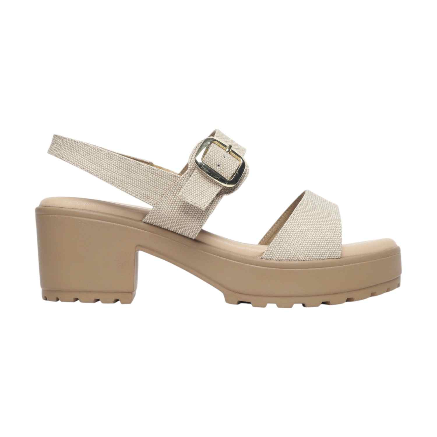 Monrow Darya Beige Platform Heels