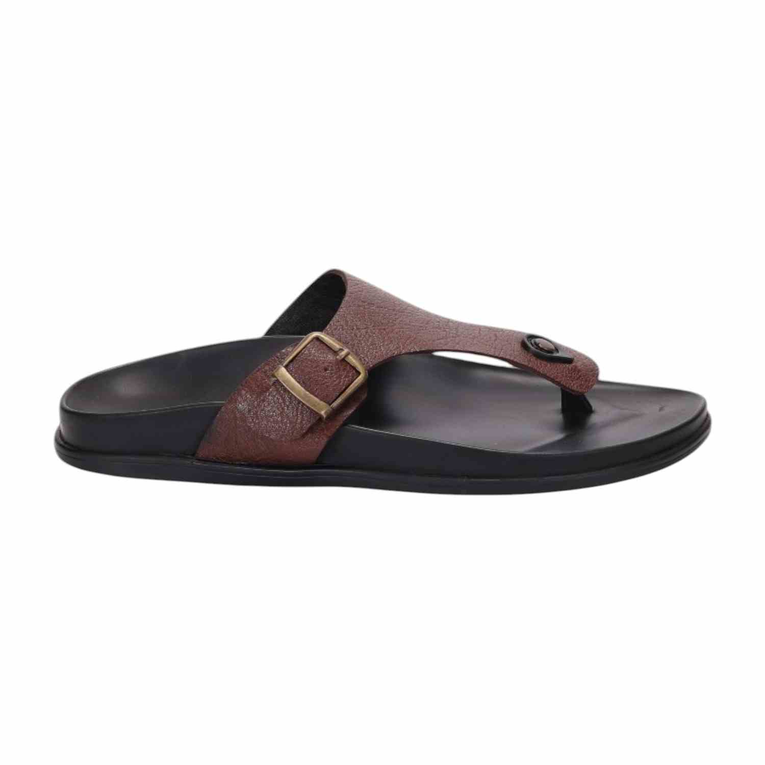 Men Brown Comfort Thongs