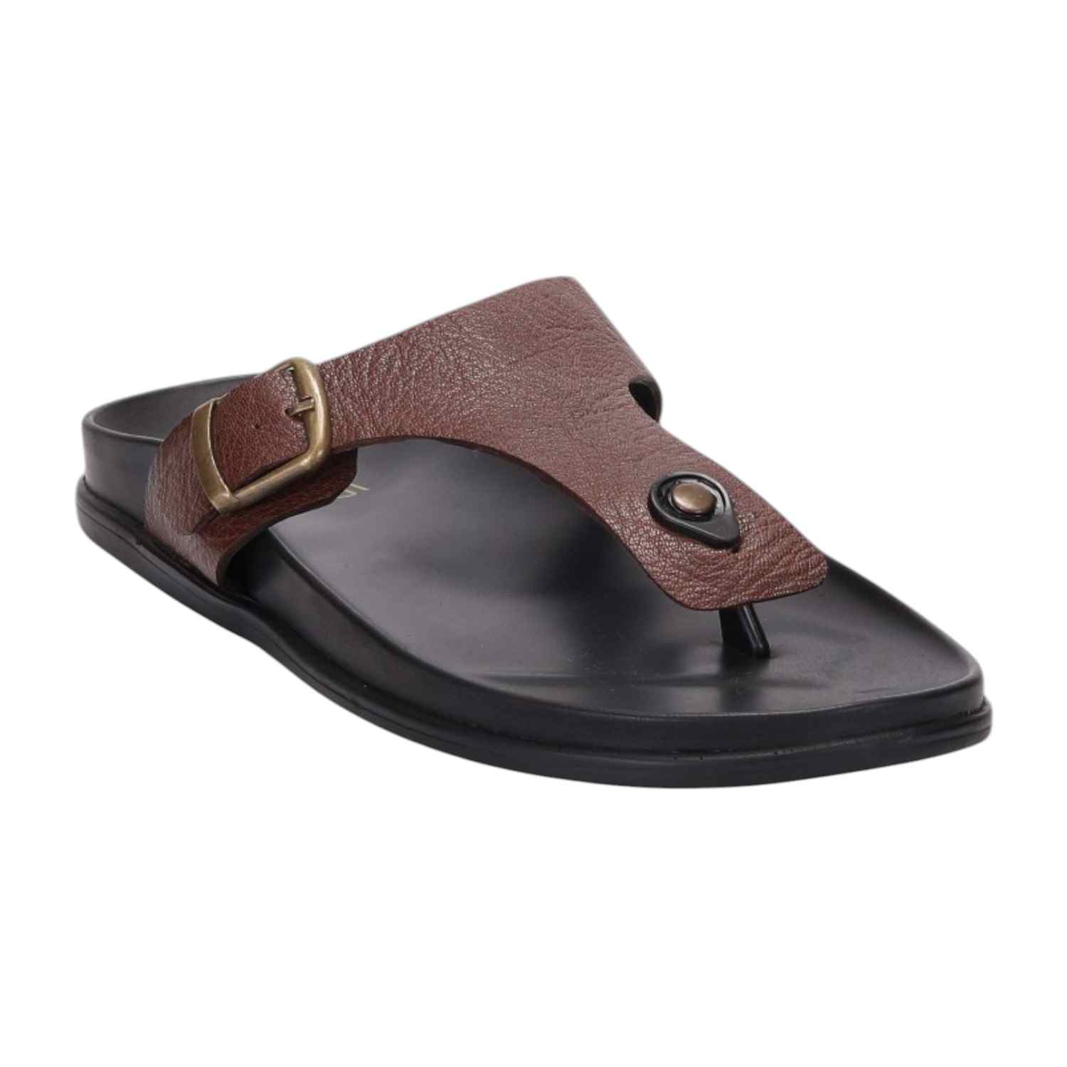 Men Brown Comfort Thongs