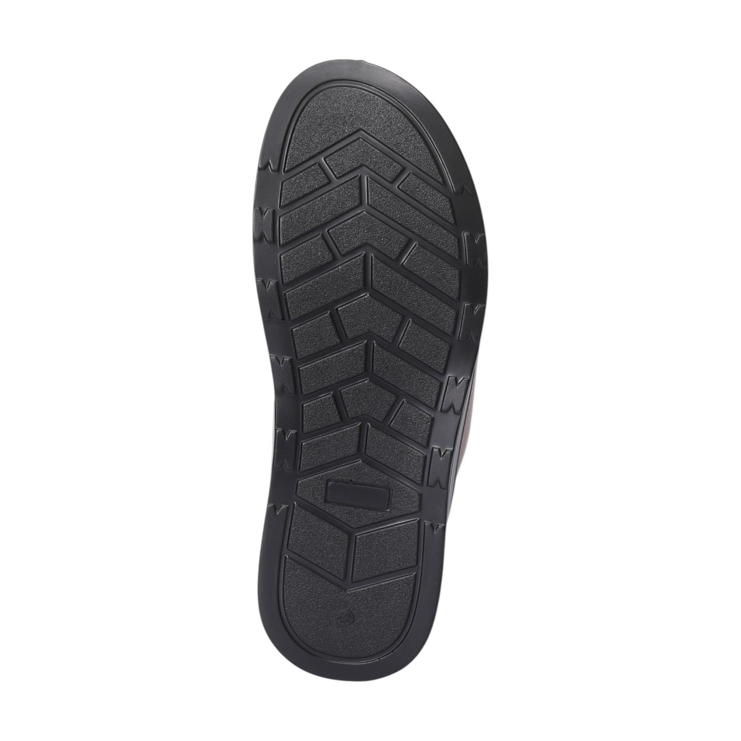 Men Tan Toe-Loop Slide Chappal With Dual Strap Design