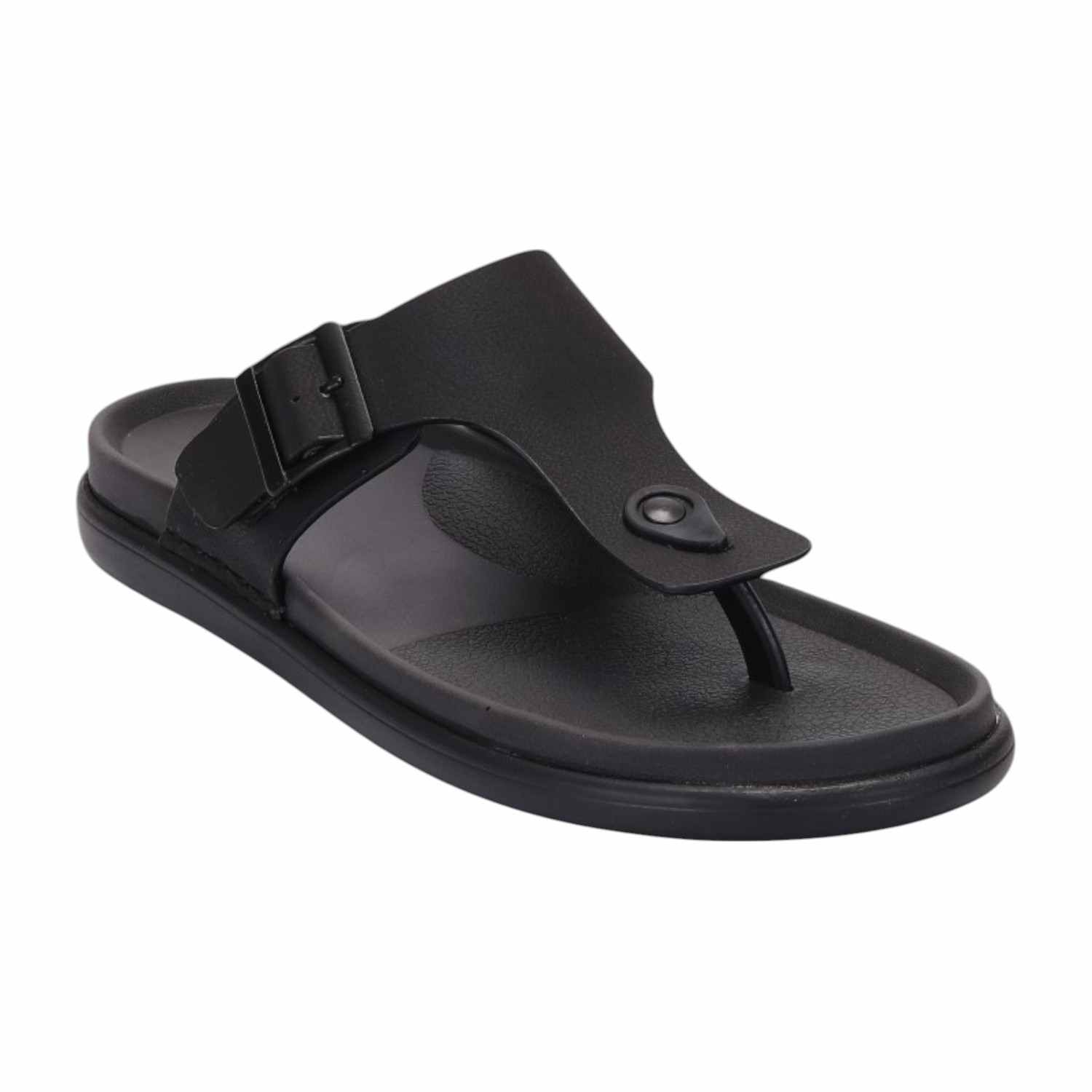 Men Black Comfort Thong