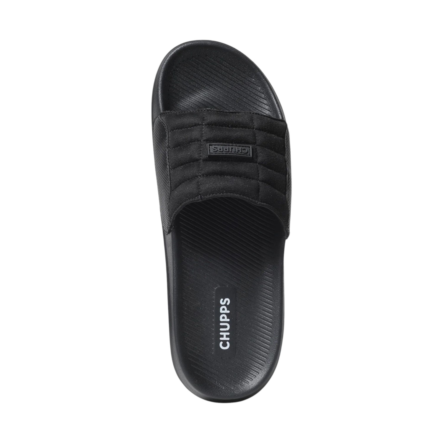 Men Black PU Slider