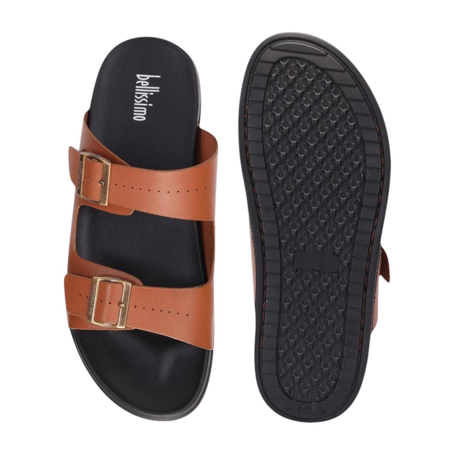 Men Tan Comfort Chappal