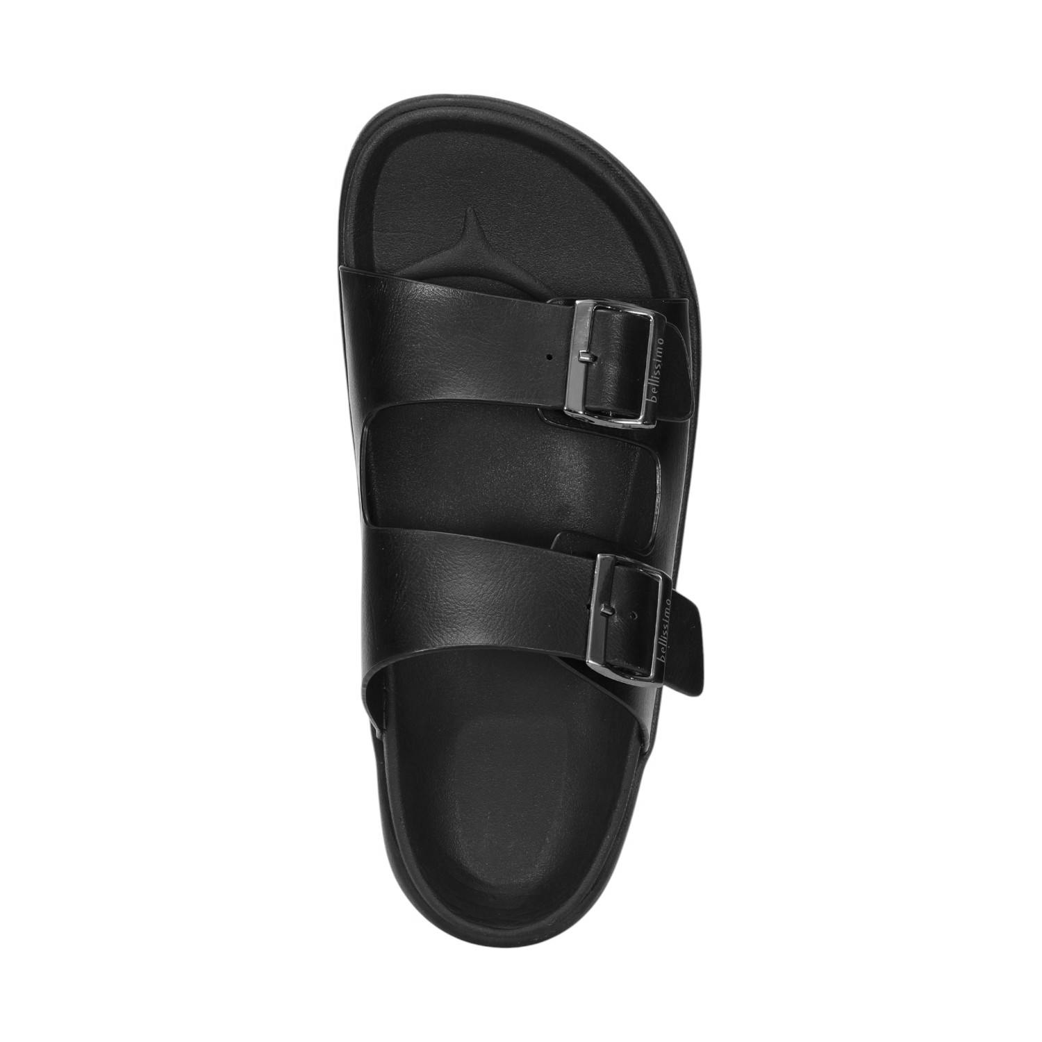 Men Black Comfort Chappals