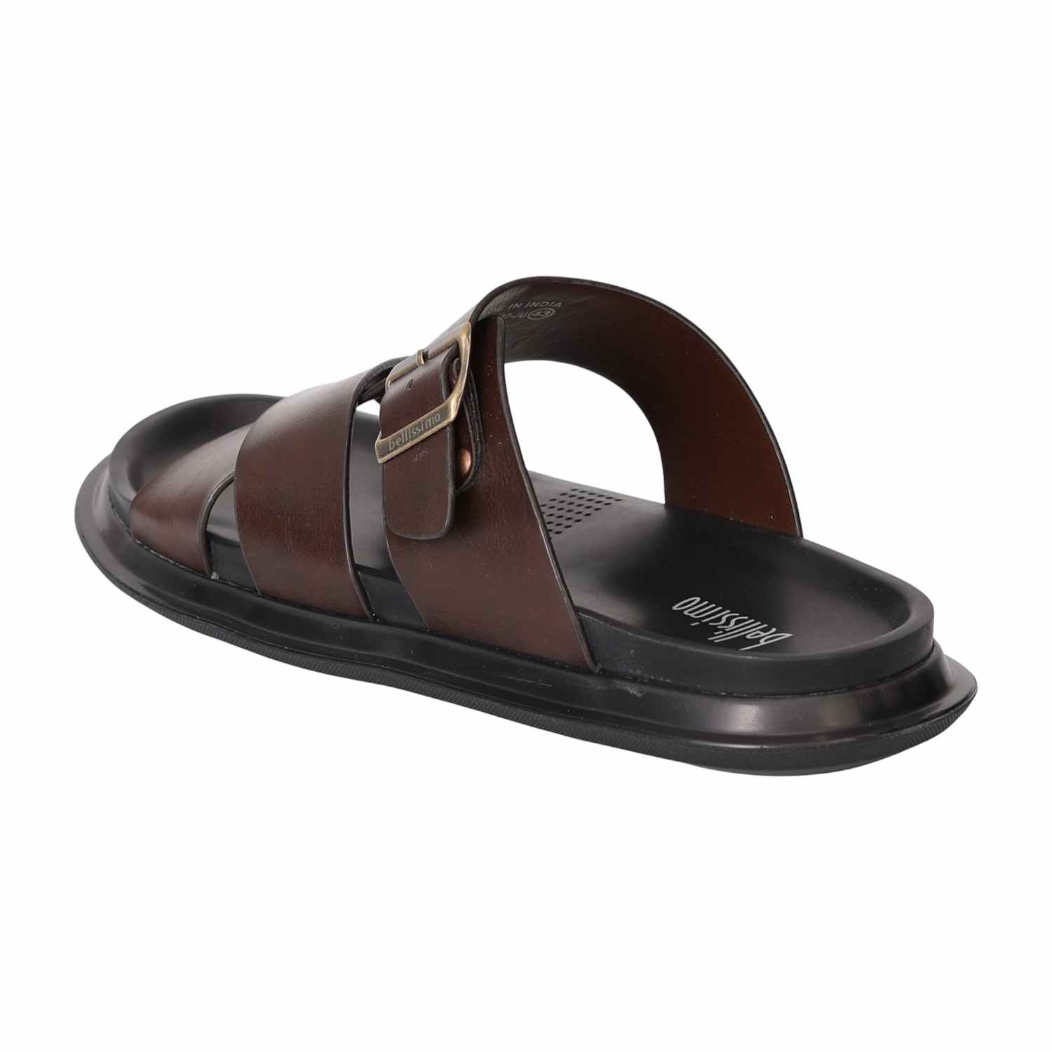 Men Brown Comfort Cross Sandals