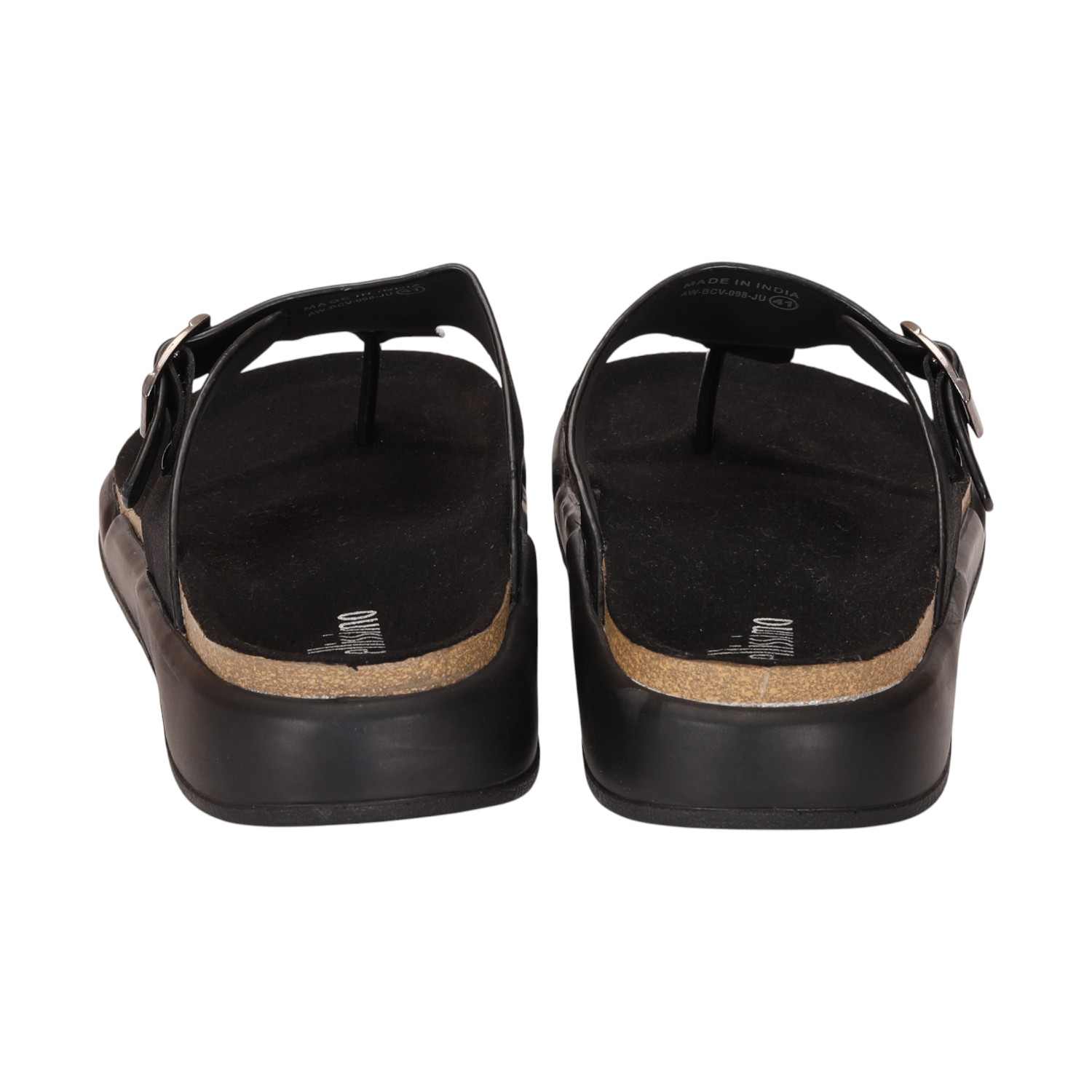 Men Black Comfort Thong