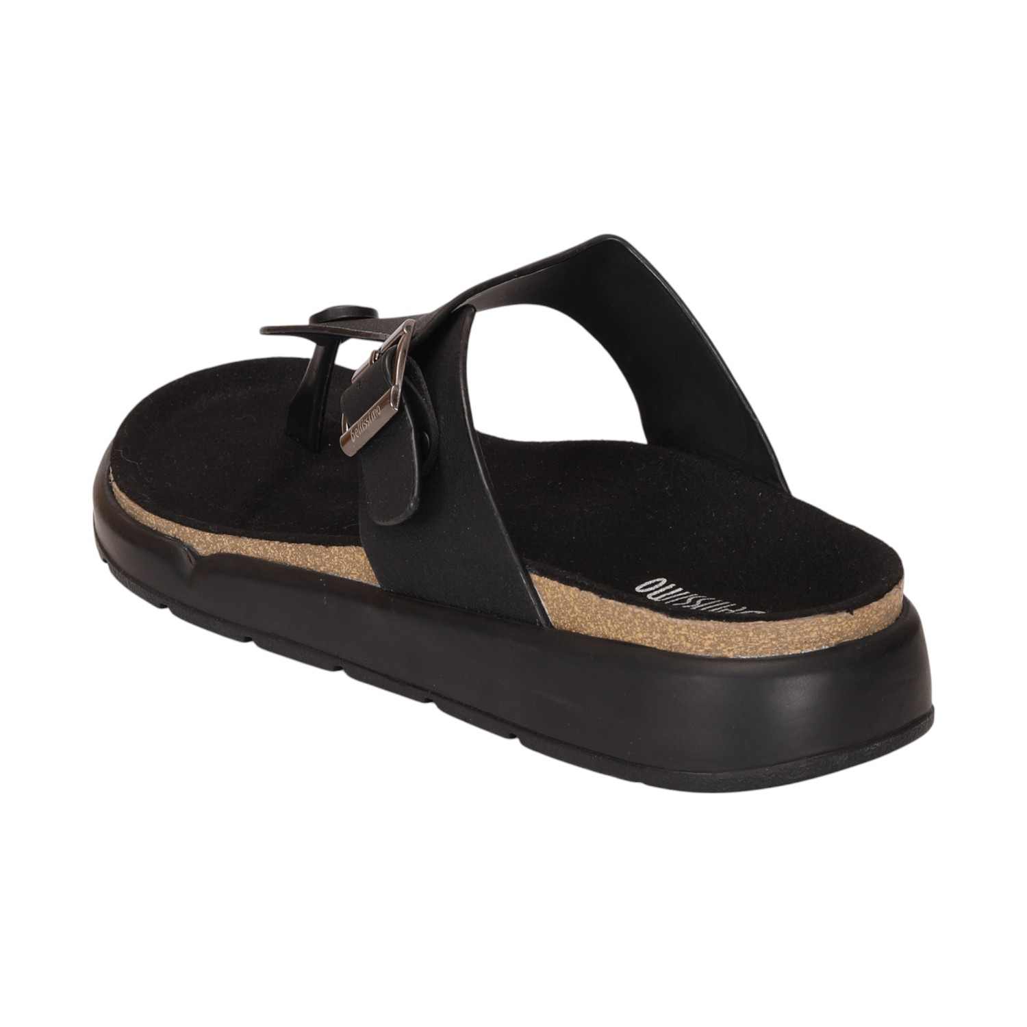 Men Black Comfort Thong