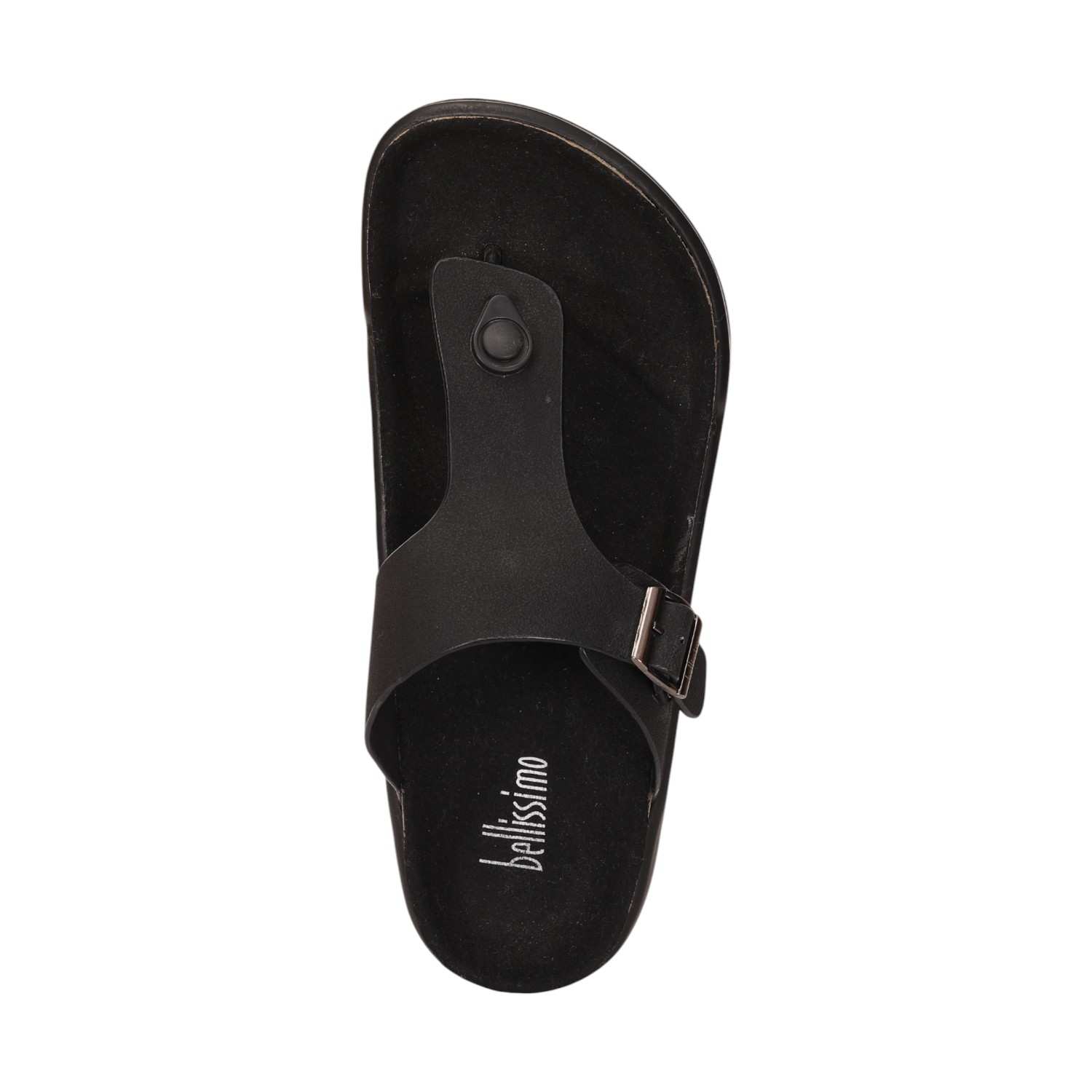 Men Black Comfort Thong