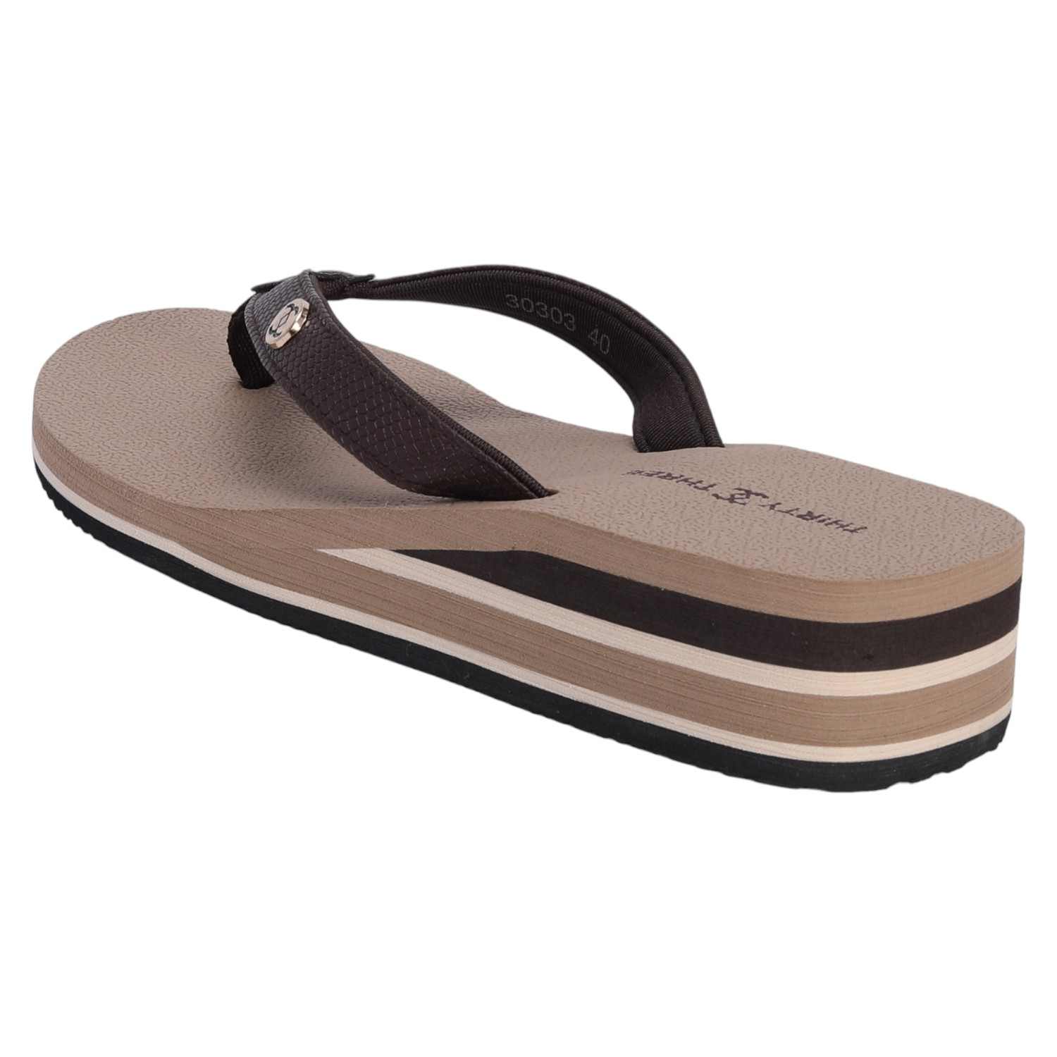 Beige Thongs for Women