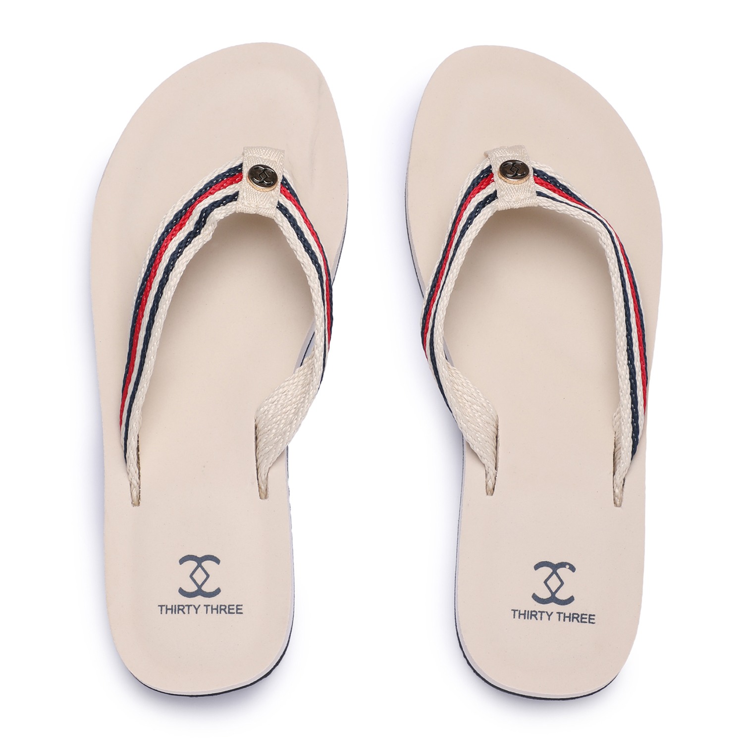 Beige Flipflops for Women