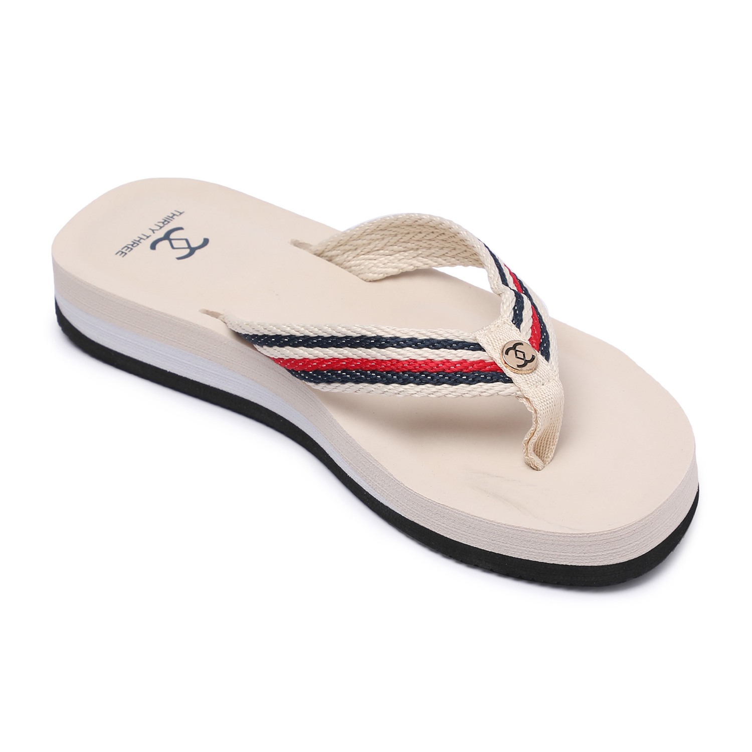 Beige Flipflops for Women