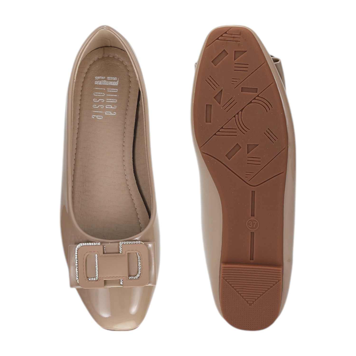 Women Shoes Beige Bellarinas