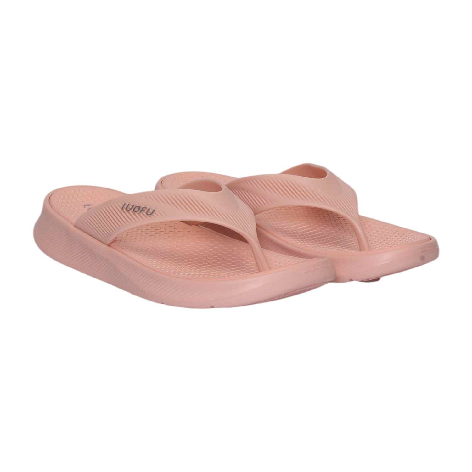Women Peach Textured Thongs