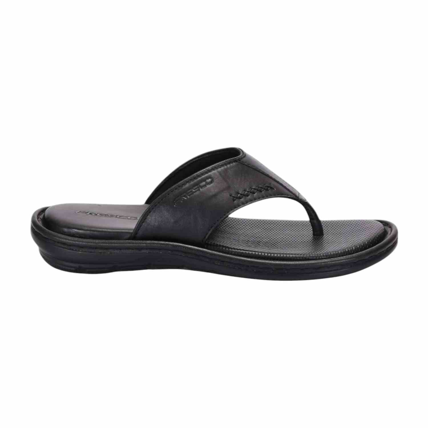 Men Black Comfort Thongs