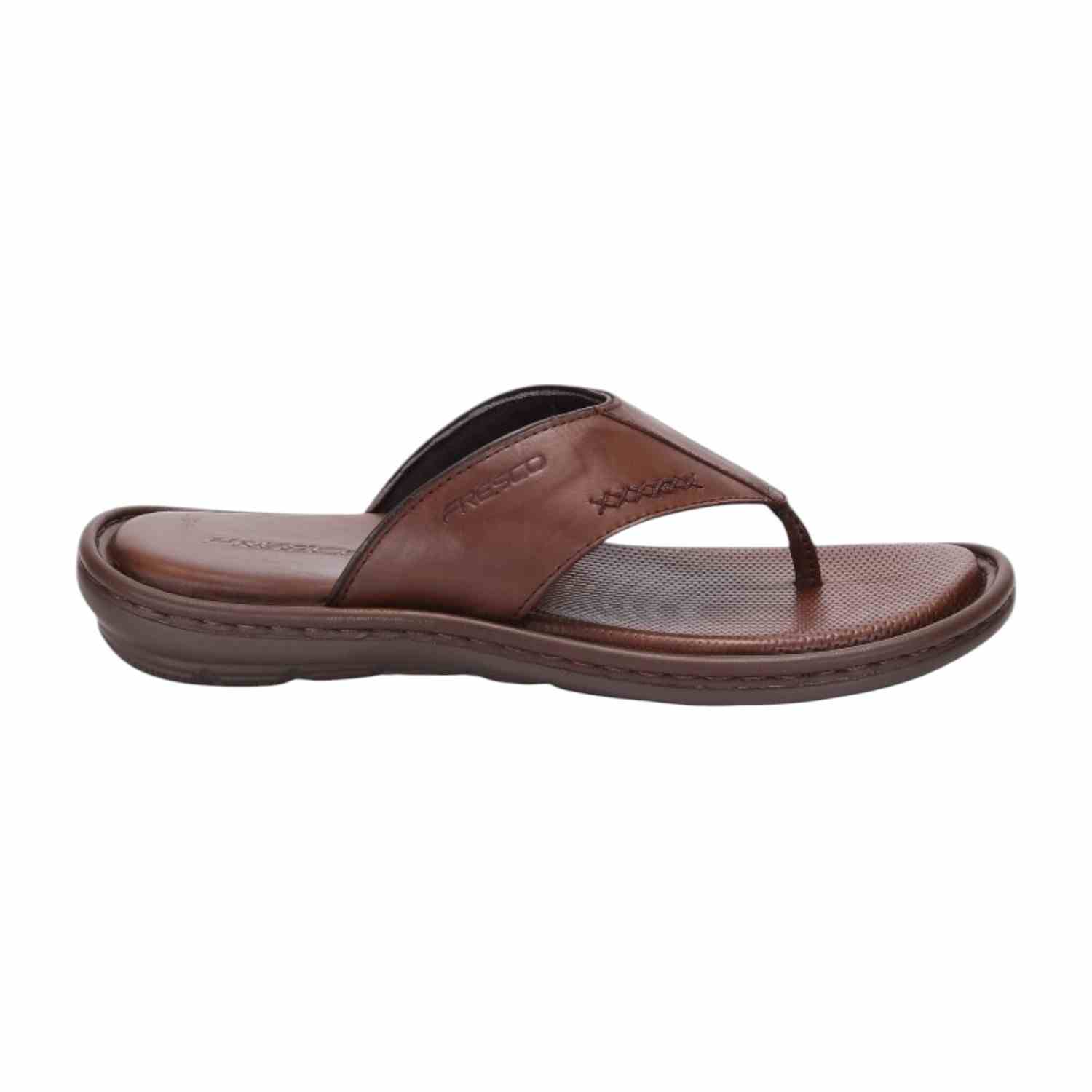 Men Brown Comfort Thongs